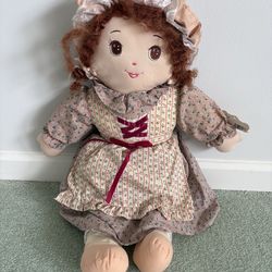 Vintage 26 inch ragdoll from the cuddle Wit brand