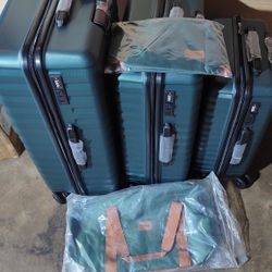 Set Maletas 5 Piezas Verde Aqua