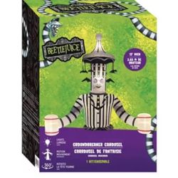 Party City Inflatable Beetlejuice Carousel Ground Breaker 12ft Halloween 