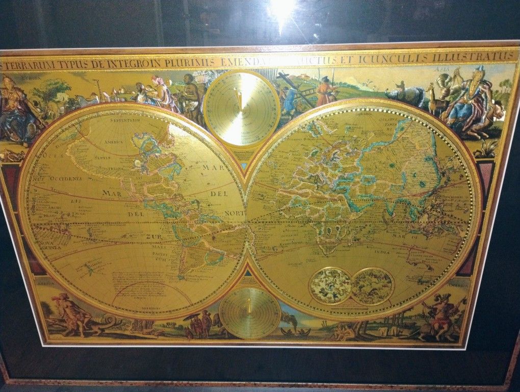 Vintage Orbis Terrarium World Map