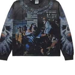 Blue designer graphic t