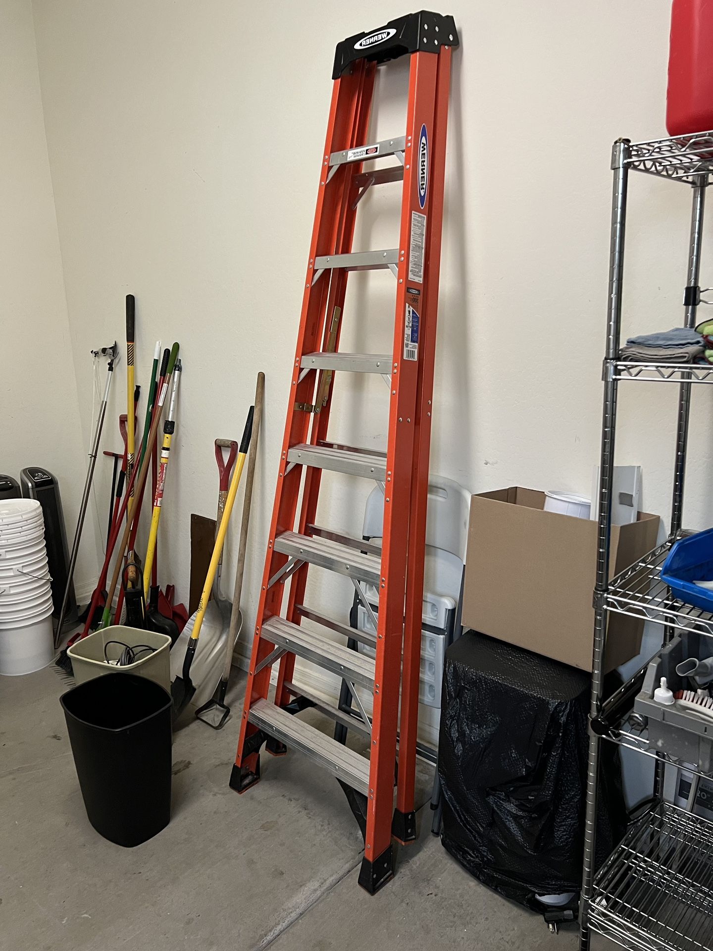 8’ Ladder 300lbs Max Weight Barley Used