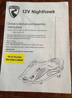 Nighthawk RollPlay Scooter