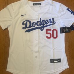 Betts Dodgers Women White Jersey