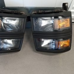 Headlight Assembly For 2014 2015 Chevy Silverado 
