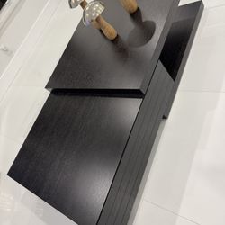 CoffeeTable Like New, Dark Brown, With 2 Drawers. Dimensions: 55W x 31.5D  x 12H / Designer Carlo Perazzi