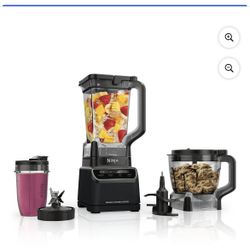 Ninja Grand Kitchen System 72-Oz Blender, 4 Presets, Smoothie, Chop, Dough, 3 Speeds, 1200W, KS500WMBK Black