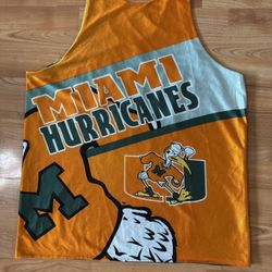 Vintage y2k Miami Hurricanes Starter reversible jersey size L #hurricanes #college