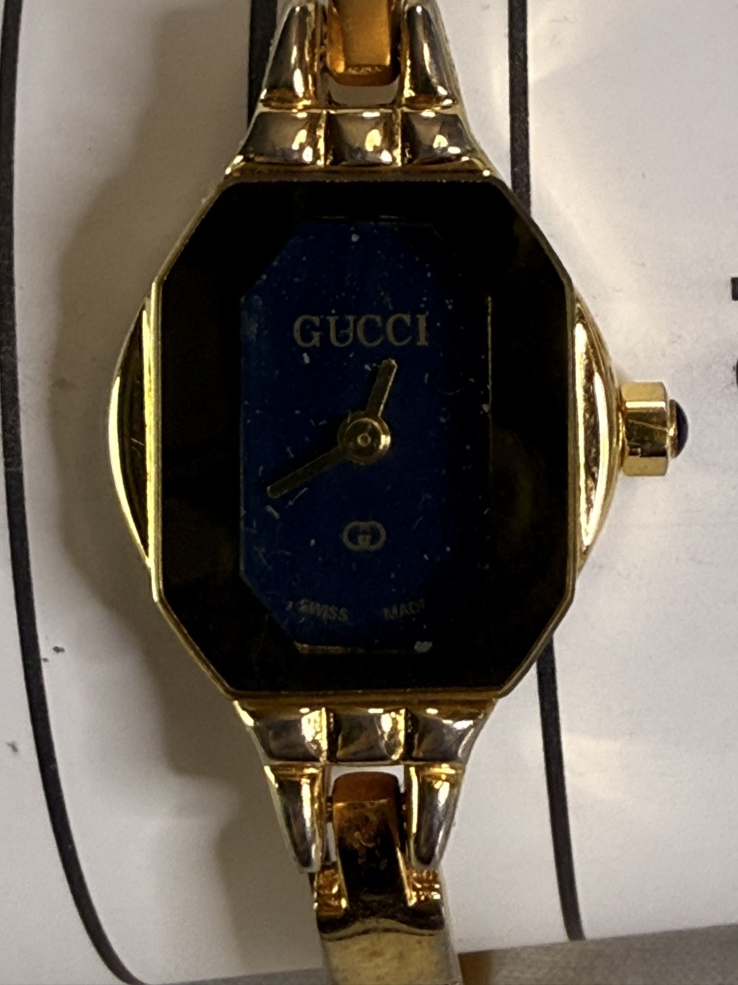 Gucci Vintage Bangle Watch, New Battery