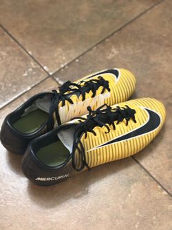 Nike Mercurial Vortex 2 yellow football boots, Size US 7 #football #cleats