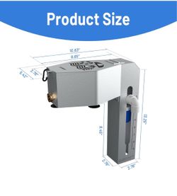 Automatic Pool Filler, Metal Construction with Anti-Corrosion Coating, 2 to 9 Inch Visual Water Level Adjustment, Pool Water Leveler Auto Fill, Pool S