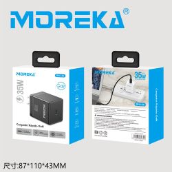 GAN 35W PD FAST CHARGER BLACK AND WHITE COLOR