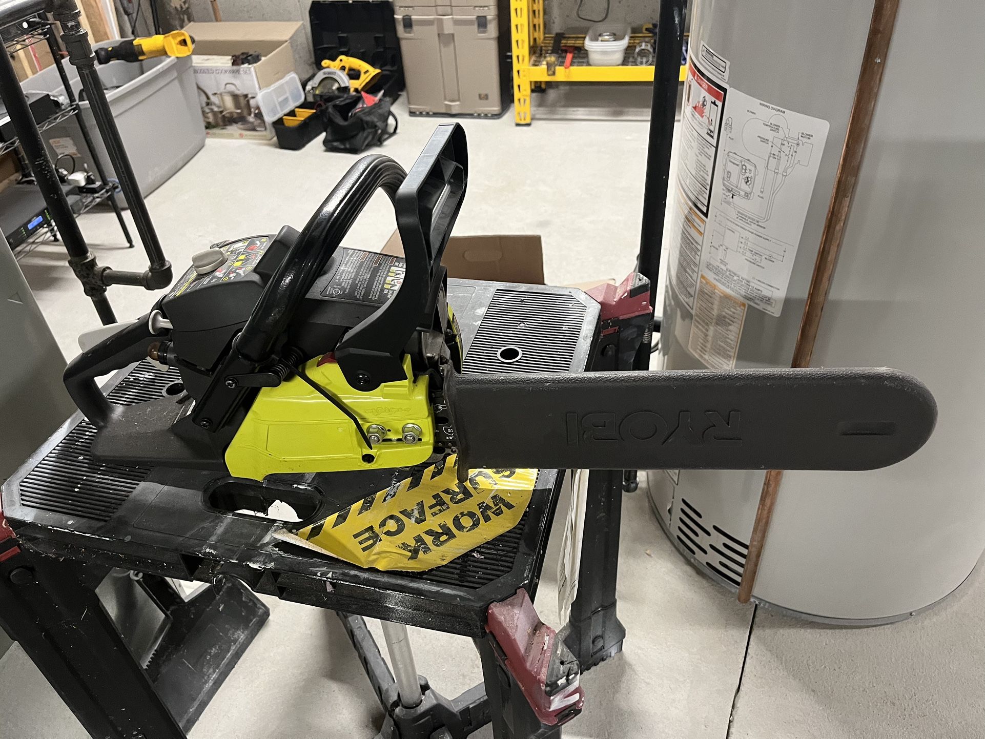 PRICE REDUCE!! CHAINSAW-RYOBI Serviced Like New