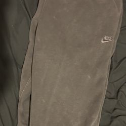 Nike Mens Nike CWash Club Basketball Cuff Pants - Mens Cave Stone Size L