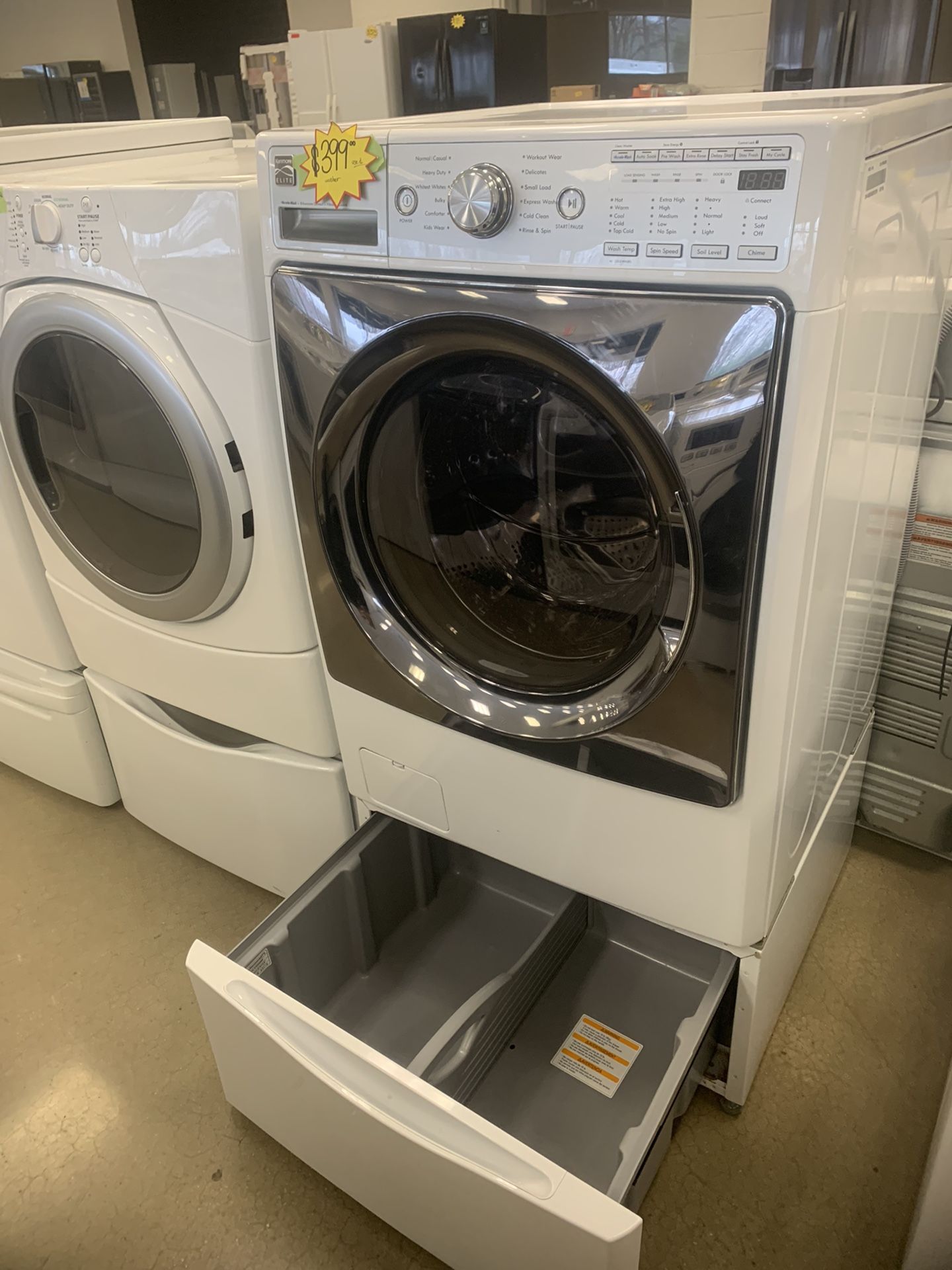 Kenmore Front Load Washer With Pedestals Working Perfectly 4 Months Warranty
