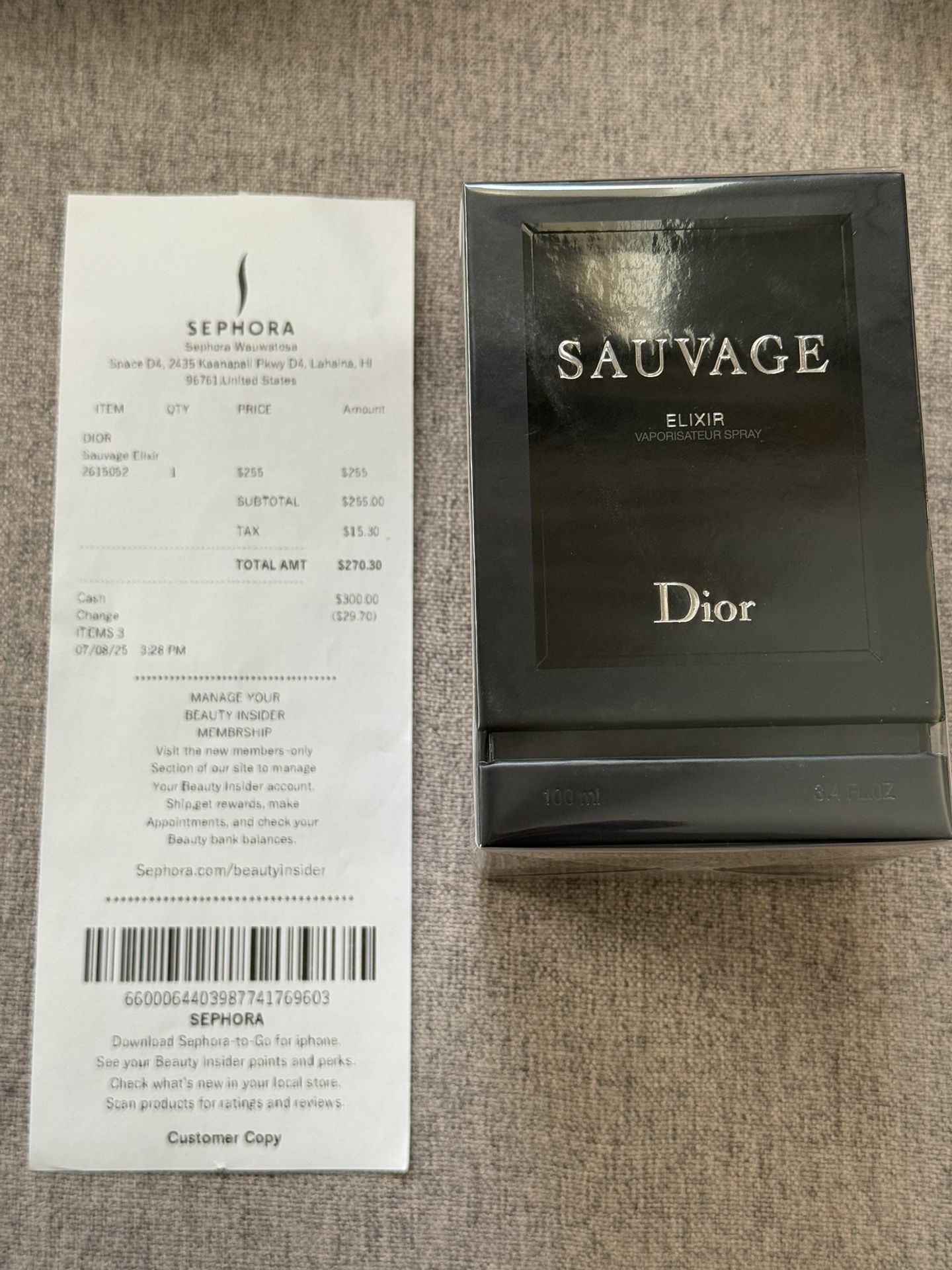 Dior Sauvage Elixir 3.4 fl oz (100ml)