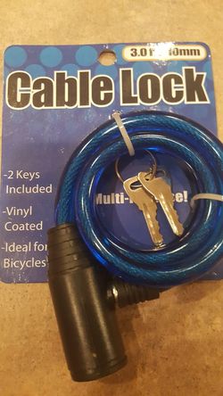 Bike lock with 2 keys