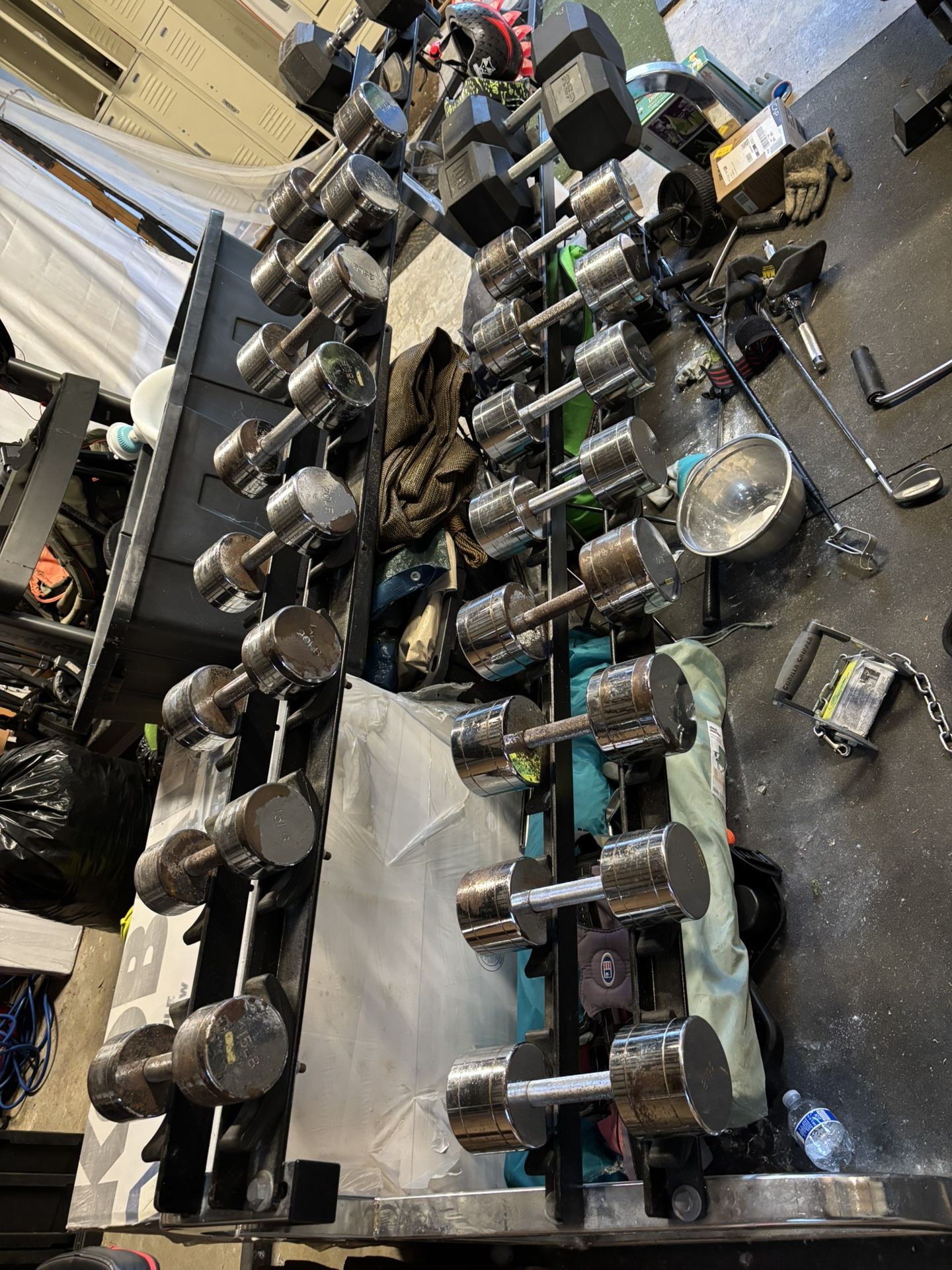 Dumbbells + Rack
