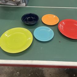 Fiesta Ware Dinner Set