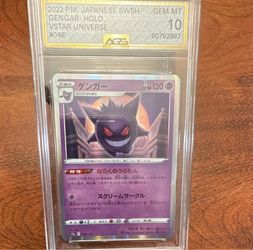 Gengar Holo AGS GEM-MT 10 Japanese Pokémon Card