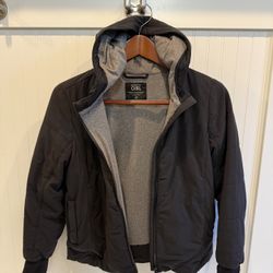 Athleta Girl warm jacket black (size = Large 12+ Year Old) 