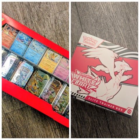 Pokemon Prismatic Evolutions Mini-tins & White Flare ETB