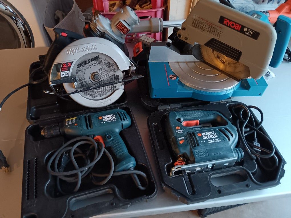 Electric Tools In Excellent Condition Work Perfect Take All $100 Firm
