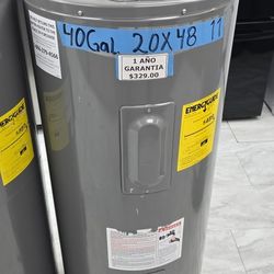 Water Heater Electric 40 And 30 Gallons 1 Year Warranty Garantia Por Escrito 