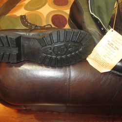 1960S Vintage Bata Spike Protective 12W Boots Jungle Combat US Army Or