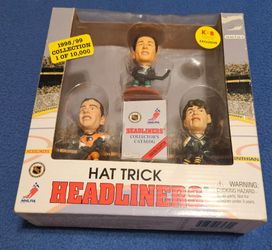 New 1998/99 Headliners Hat Trick Hockey Figures Kariya Lindros Jagr