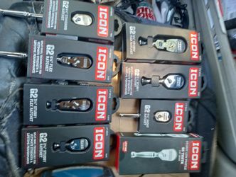 ICON G2 STUBBY RATCHETS AND 1/4' CHROME HANDLE FLEX HEAD RATCHET$150