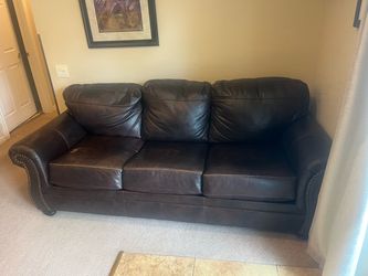 Free leather Brown couch