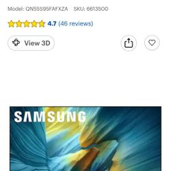 Samsung - 55” Class S95F Series OLED 4K UHD SamsungVision AI Smart Tizen TV (2025)