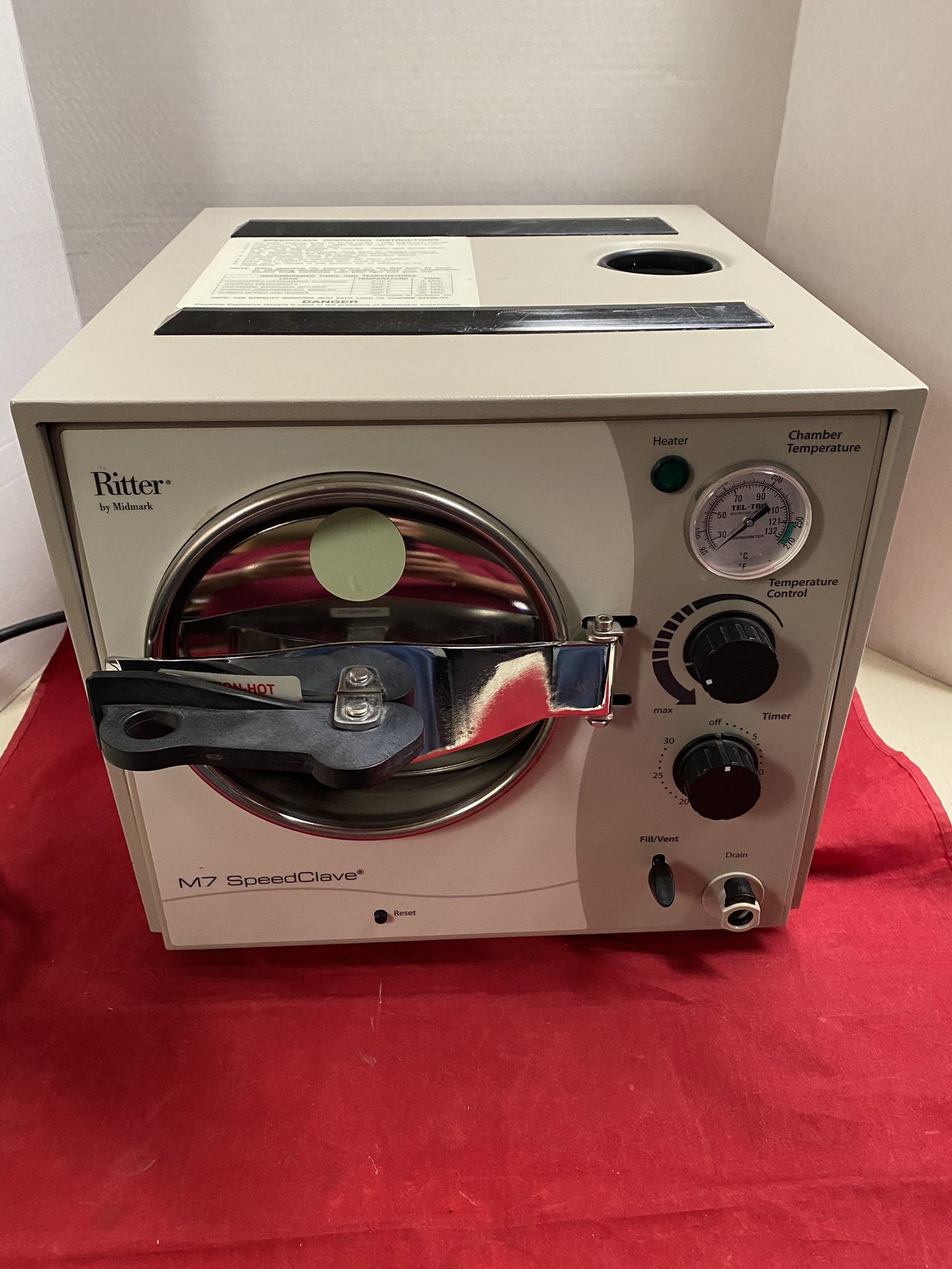 Midmark Ritter M7 SpeedClave Steam Sterilizer Autoclave