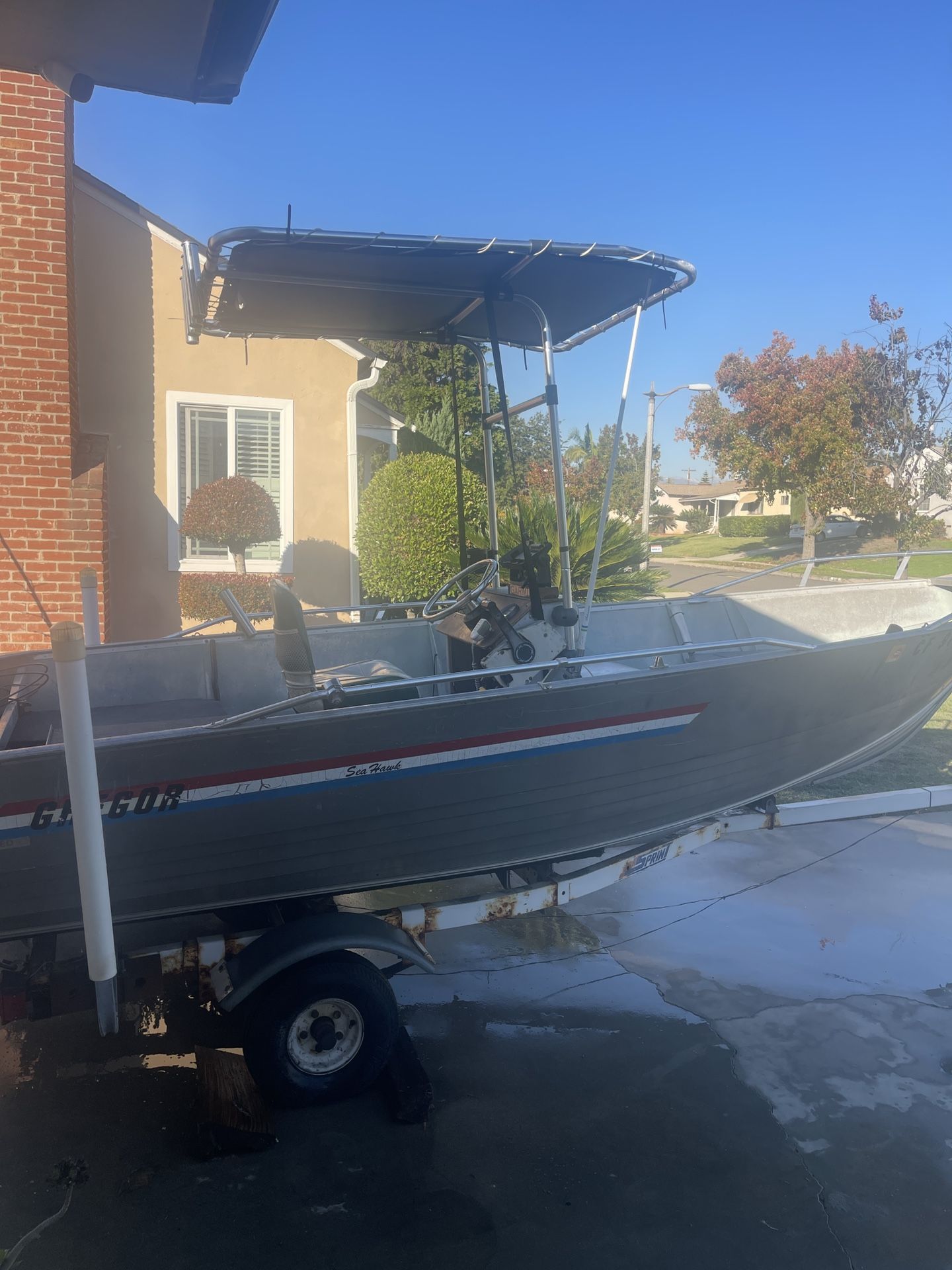 20ft Gregor Seahawk Fishing Boat 