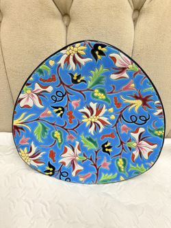 Vintage French Maux de Longwy Plate 