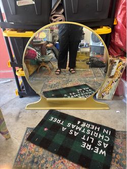 Large antique dresser mirror