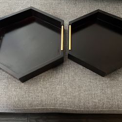 Wood Serving /Coffee Table Trays