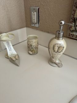Haute Couture Butterfly Decorative Vanity Set