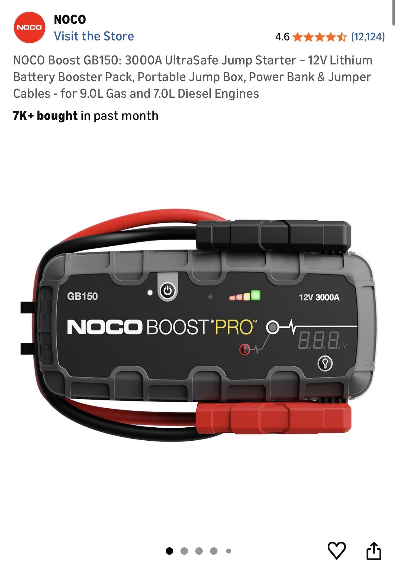 Noco Boost Pro Jump Starter 