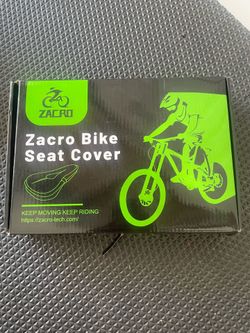 Zacro Bike Seat Cushion - Gel Padded Bike Seat Cover for Men Women Comfort, Extra Soft Exercise Bicycle Seat Compatible with Peloton, Outdoor & Indoor