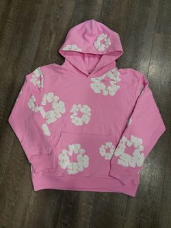 DENIM TEARS Pink Heavyweight Hoodie (S)