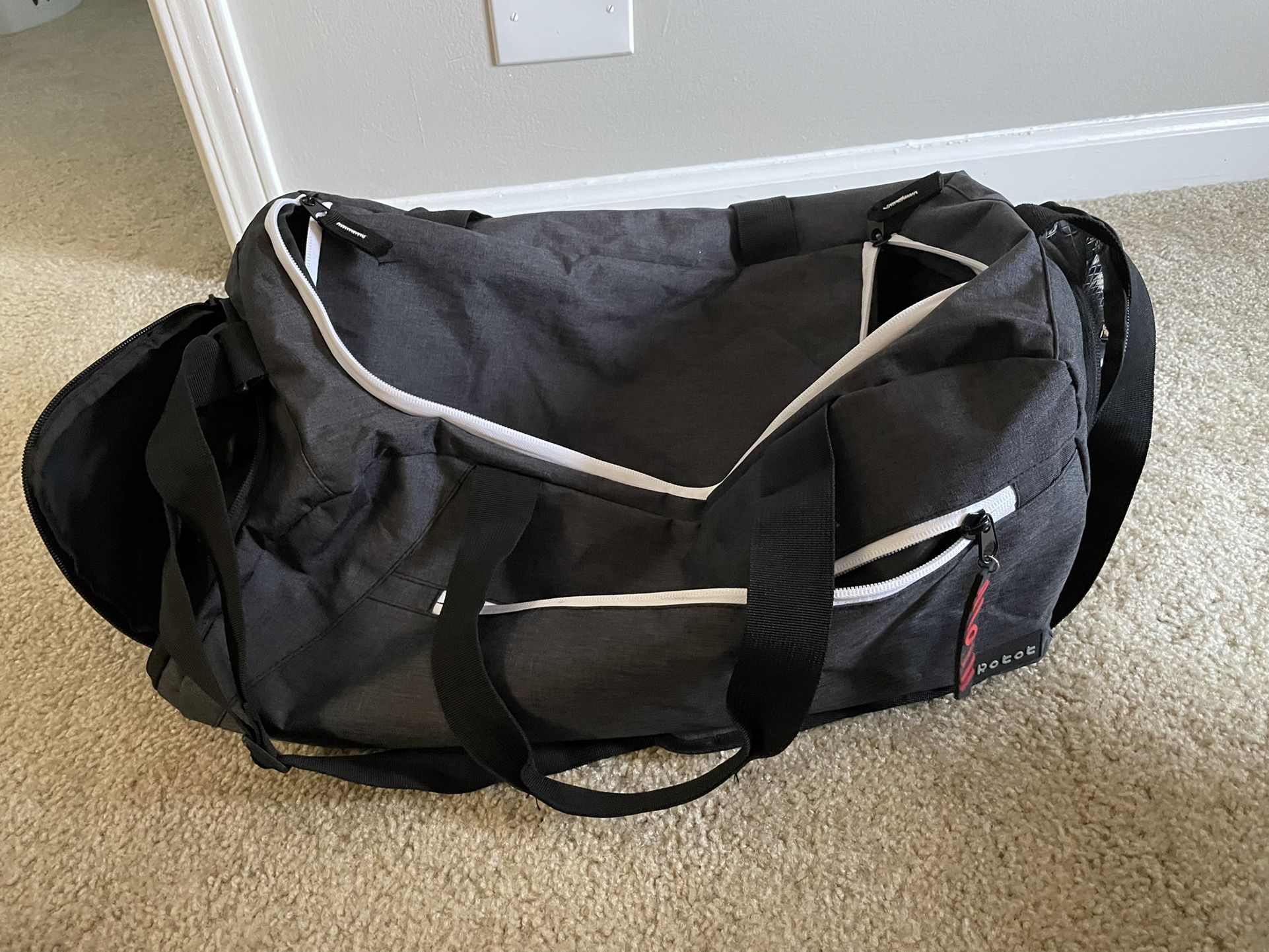 Robot travel Duffle Bag Carry On Luggage Gym Bag