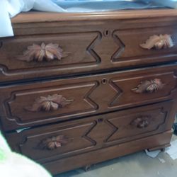 Antique Dresser  Black Walnut