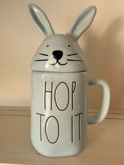 Rae Dunn mug/ with topper