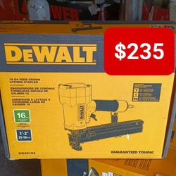 DEWALT
Corded Pneumatic 16-Gauge 1 in. Crown Lathing Stapler