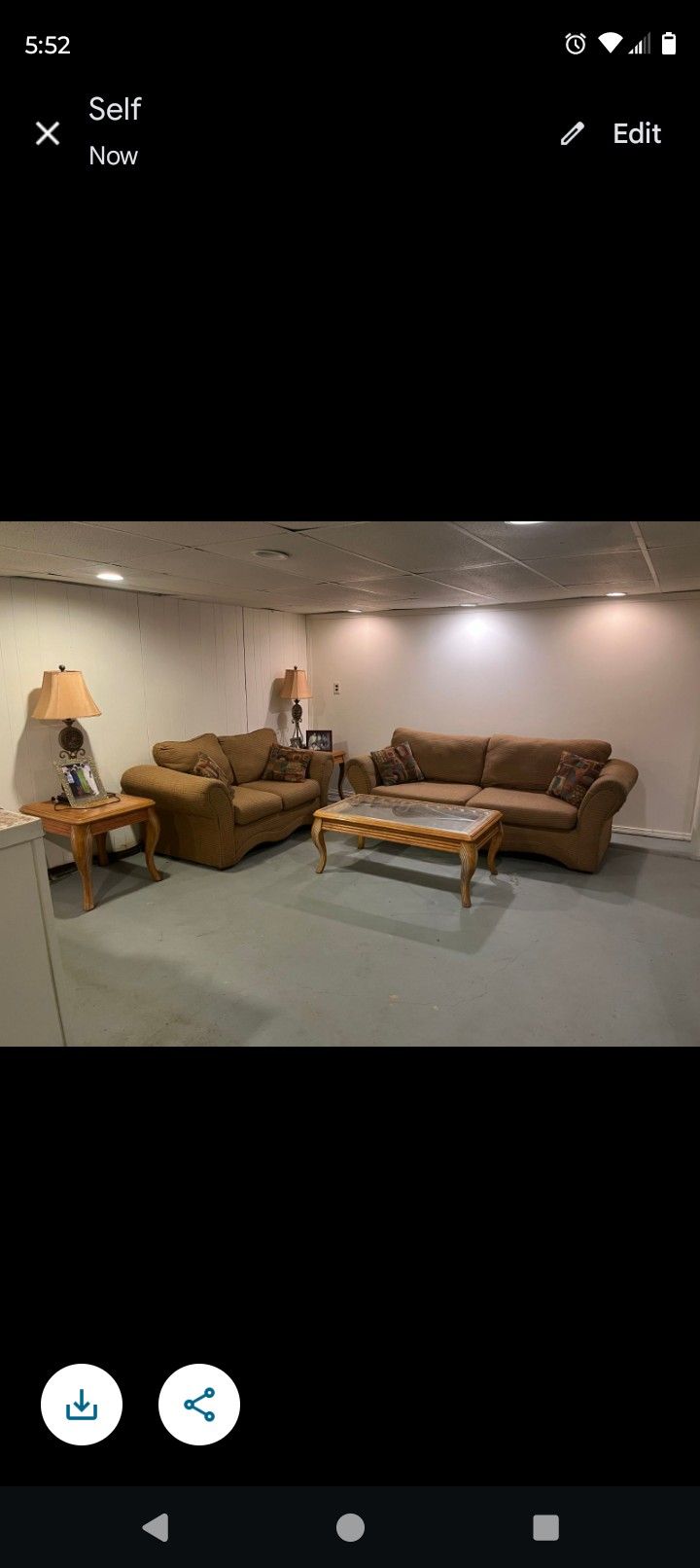 Living Room And Dinette Set