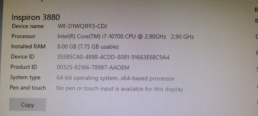 I7 Dell Inspiron 3880 New Gaming Or Studio Computer 