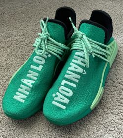 Adidas NMD Hu Pharrell Green White Complexland GY0089 Sneakers Men's Size 10.5