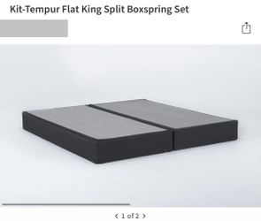 Flat Box Spring 9” Split King